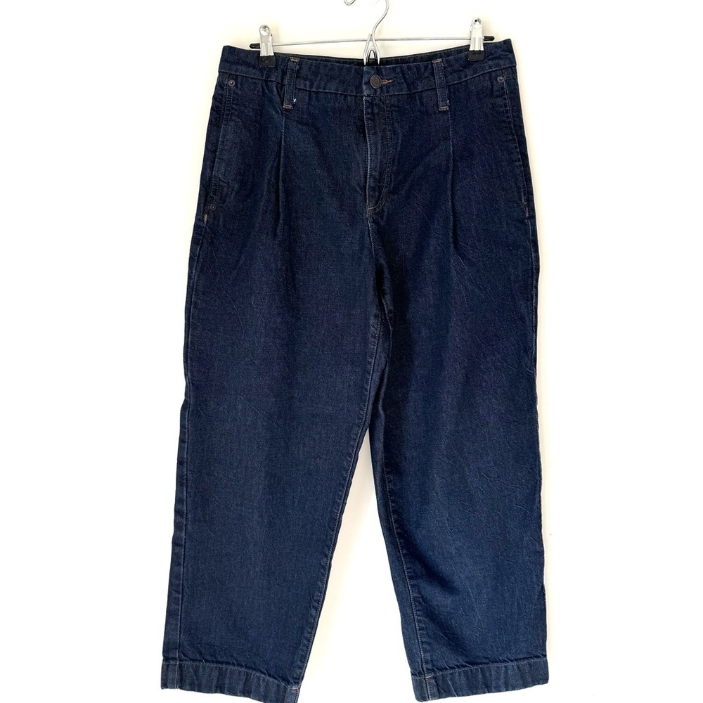 Banana Republic Luxe Mid Rise Straight Jeans Dark Wash - Picture 3 of 14